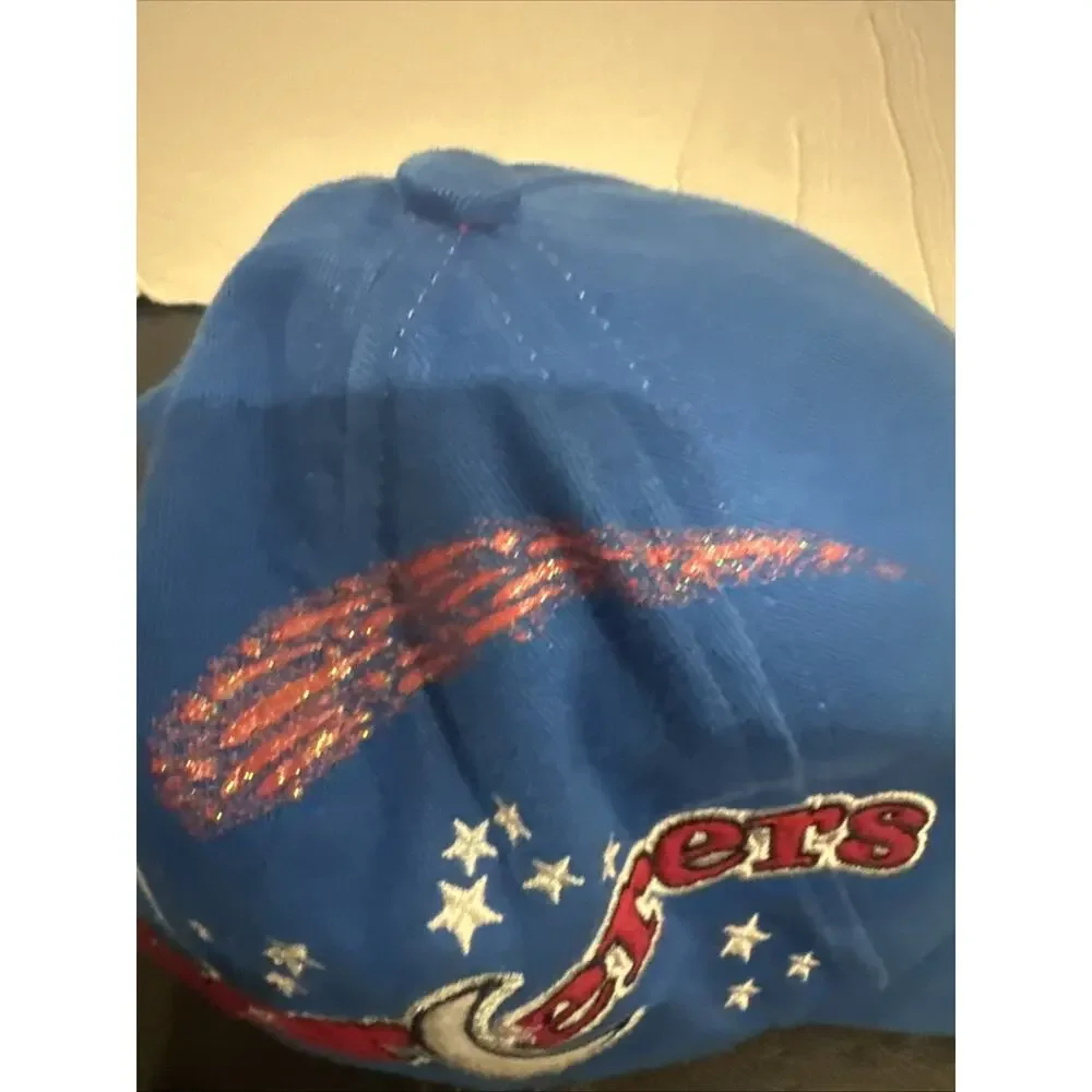 Disney World Sorcerer Mickey Fantasia Youth Blue Embroidered Baseball Hat Cap